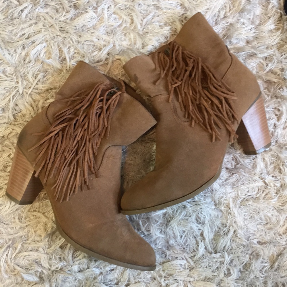 Fringe High Heel Bootie